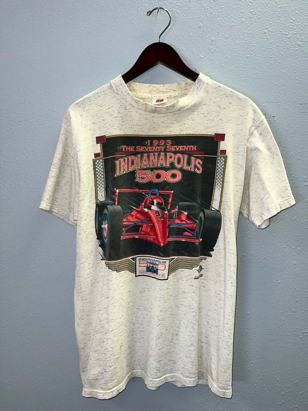 Vintage 1993 Indianapolis 500 T Shirt 77th Indy 500 Racing Sport Service XL 0246